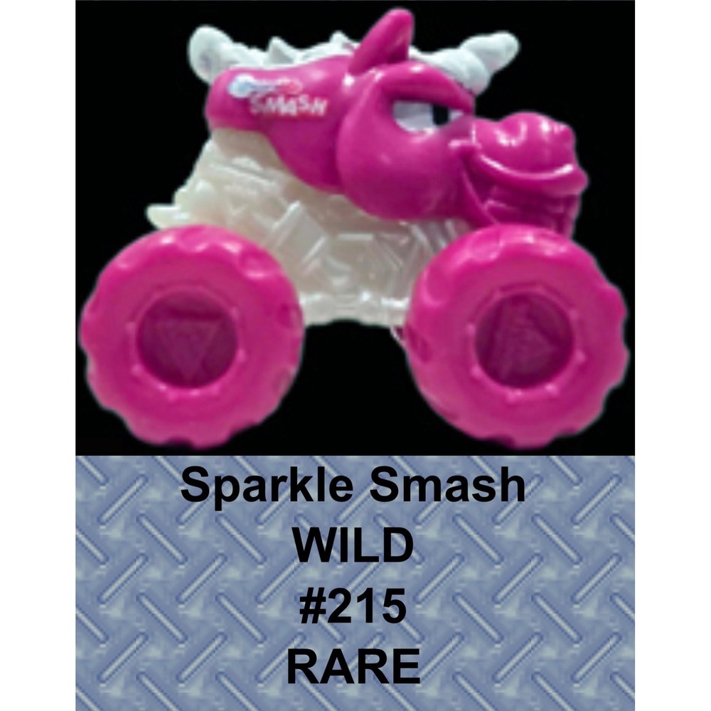 Monster Jam Mini Jams Series 21 Sparkle Smash Rare Wild Pink Truck #215